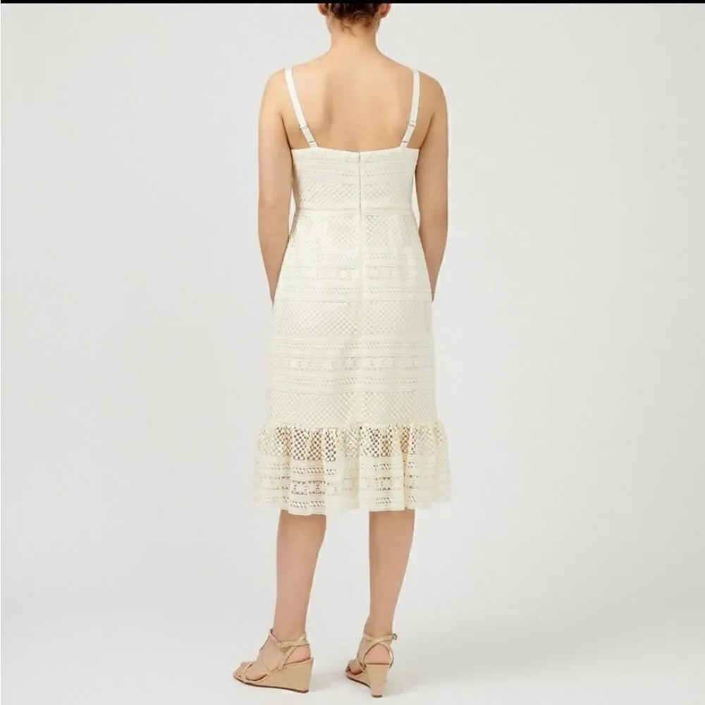 J. Crew Geometric Lace Midi Dress size 6